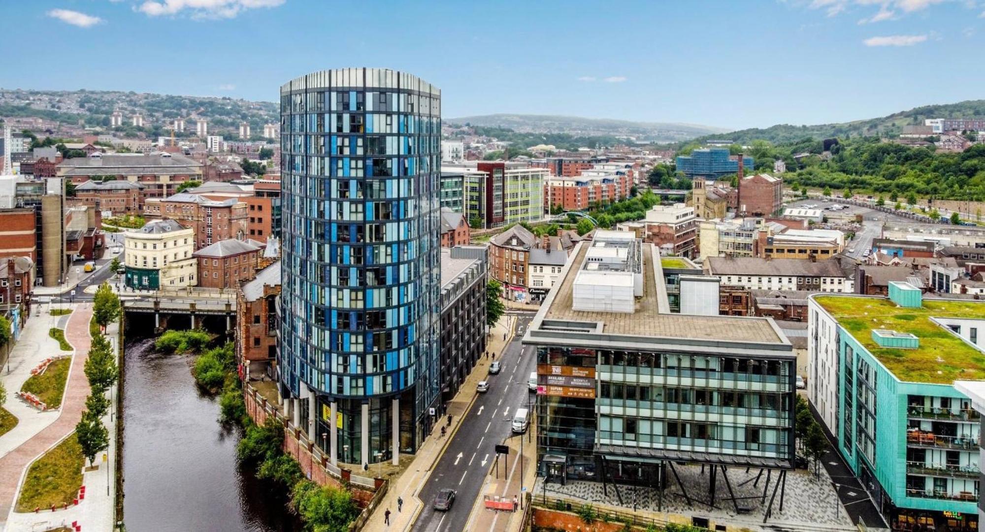 Penthouse Gem, Central, Scenic Views, Stylish, Modern, City Centre 2Br Sheffield Exterior foto